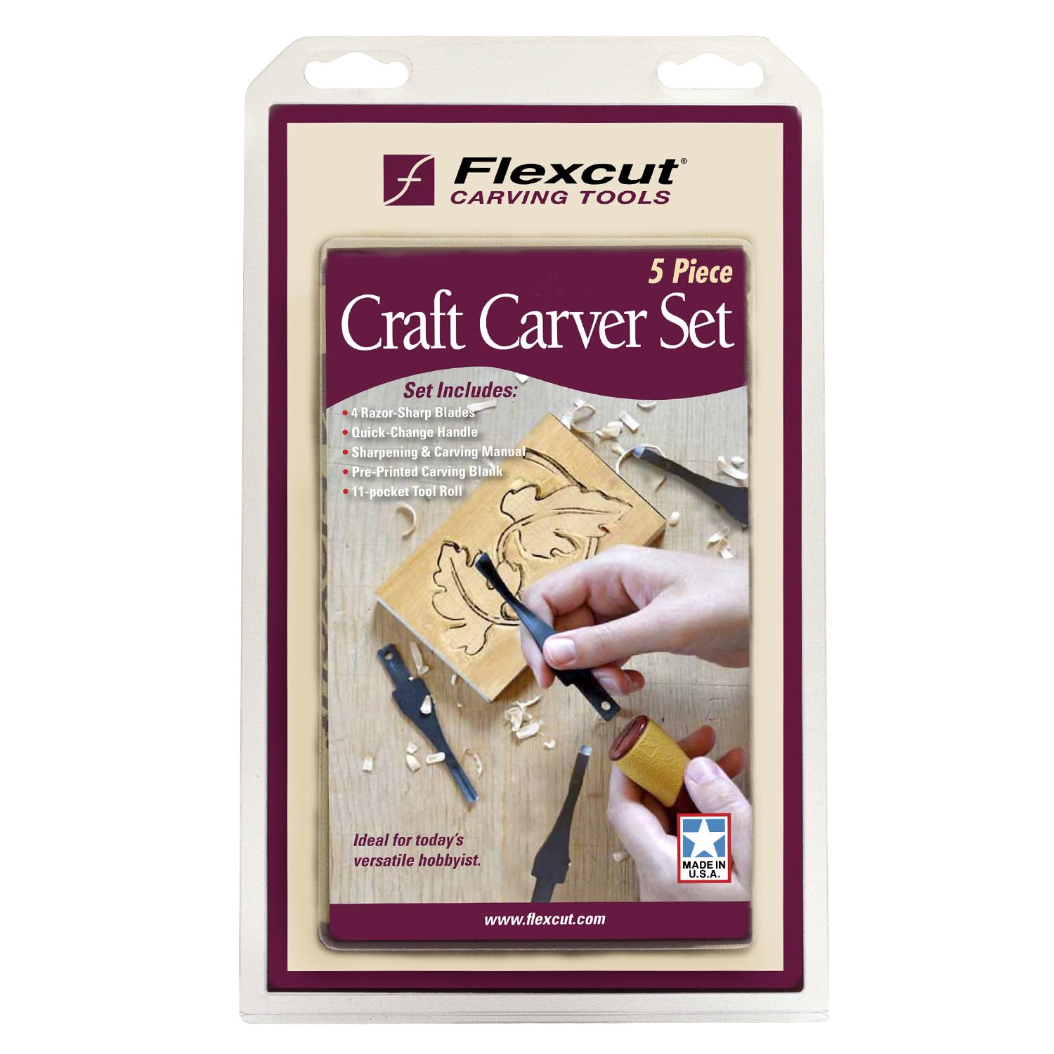 Amazon.com: FLEXCUT Wood Carving Tools, 5 Piece Craft Carver Set